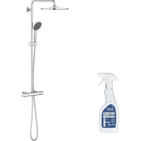 Columna de ducha GROHE Vitalio Joy System 310 cromada con limpiador GrohClean
