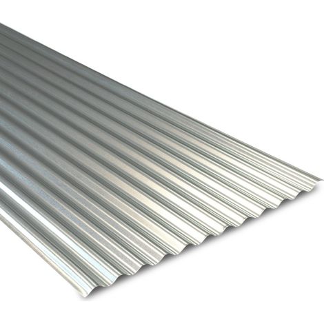 Yousteel – Tôle ondulée galvanisée 2100x900 mm – Profil ondulé – Pour couverture et bardage – Acier 0.50 mm – Surface 1.75 m²
