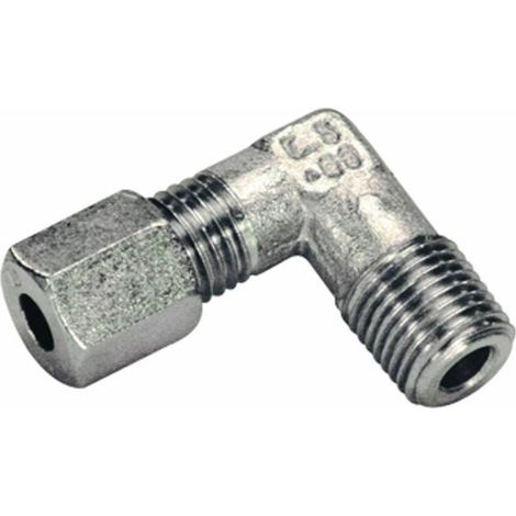 Raccord coudé 90° Mâle 3/8" X Ø10 (1/2)