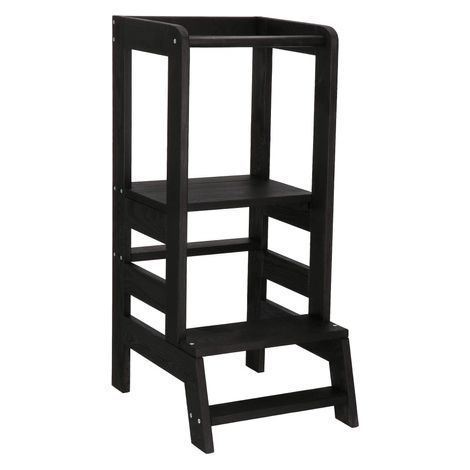 SPRINGOS Kitchen helper aiuto cucina torre di apprendimento per bambini 90 cm nero