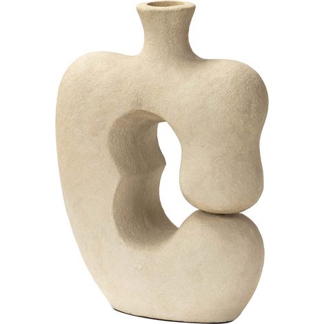 Weiße Steinvase 37X17X49 Cm (1/5)