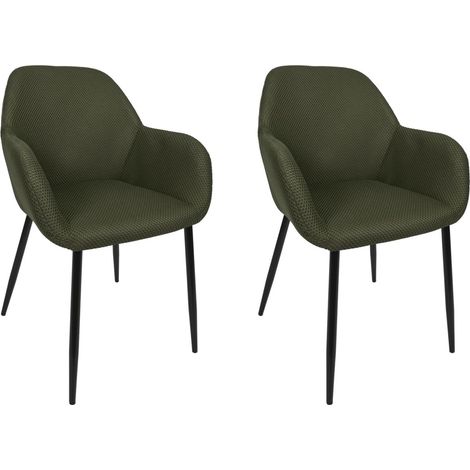 Lot de 2 fauteuils avec tissu texturé ATOME (1/5)