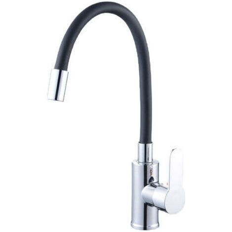 Küchenarmatur mit flexiblem Auslauf, 360° drehbare flexible Küchenarmatur mit Wassersparfilter