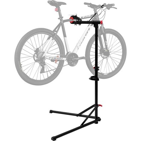 WOLTU Support réparation de Vélo, Porte-vélo Extensible avec Bras Rotatif à 360° et Pieds Triangulaire, , Support Vertical Professionnel pour Vélo, Porte Bicyceltte, Hauteur Réglable, Charge de 25 kg (1/5)