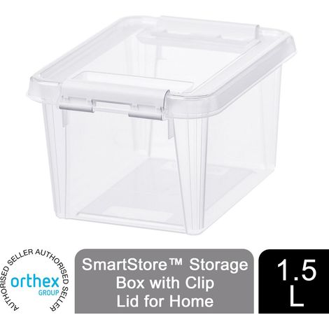 SmartStore Storage Box with Clip Lid for Home, 1.5L (1/5)