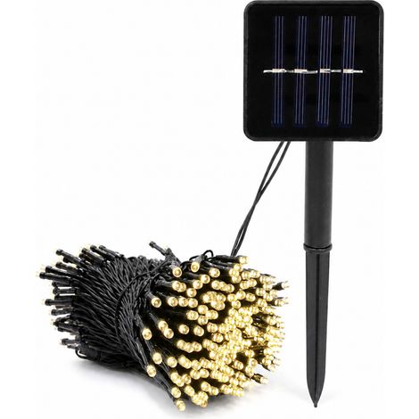 Guirlande Lumineuse LED Solaire Multicolore Étanche, 200 LED, 8 Modes, Décoration de Noël Extérieure (1/5)