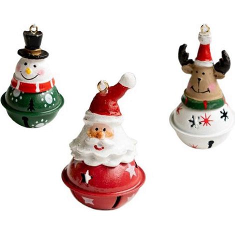 Décorations de Noël à suspendre : Père Noël, cerf, ours. (1/5)