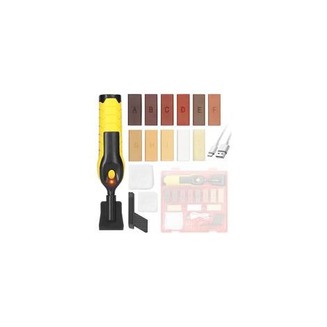 Reparaturwachs-Set für Parkett-, Laminat-, Holzfußböden und Holzmöbel. Schmelzwachs- und Hartwachs-Reparaturset zur Ausbesserung von Kratzern auf Parkett, Laminat, Vinylböden und Möbeln.