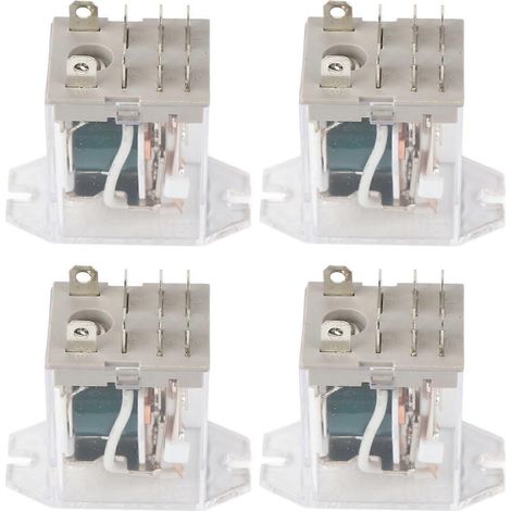 Relais de puissance électromagnétique 4 pièces 220 V, structure thermoplastique étanche multi-usages pour porte de garage (1/5)