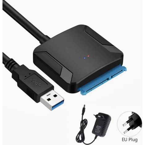 Adaptateur USB 3.0 vers SATA (pour SSD/HDD 2,5/3,5 pouces) - Câble de 38 cm - Installation plug-and-play. (1/5)