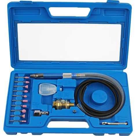 [JAMAIS UTILISÉ]Kit de meuleuse pneumatique pour crayon, mini-meuleuse pour crayon, outil de polissage et de coupe à grande vitesse, kit d'outils compact pour le nettoyage, la découpe, le polissage et (1/5)