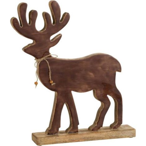 Statuette Déco Renne "Gabriel" 41cm Marron (1/2)