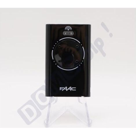 Télécommande FAAC XT4 868 MHz Noire (réf. 7870101) - 4 boutons pour portails et portes de garage - Fréquence 868,35 MHz - Télécommande sécurisée à code tournant - Compatible avec les récepteurs SLH (1/5)
