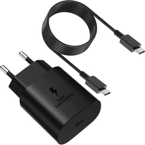 Chargeur - - 25W - USB Type C - Charge Rapide - Câble 1m Inclus (1/4)