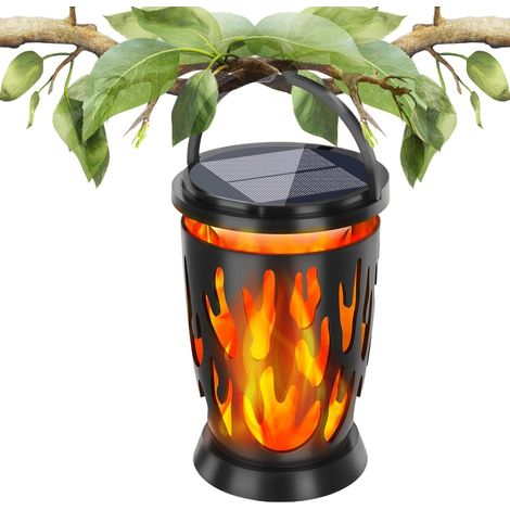 Lanterne Solaire Décorative - Lumières à Énergie Solaire avec Effet Flamme (1/5)