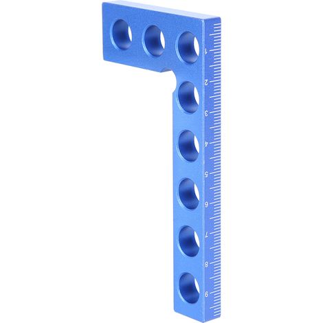 Équerre de menuiserie à angle droit 90°, règle graduée 0-100mm précise, outil de mesure professionnel pour bricolage (1/5)