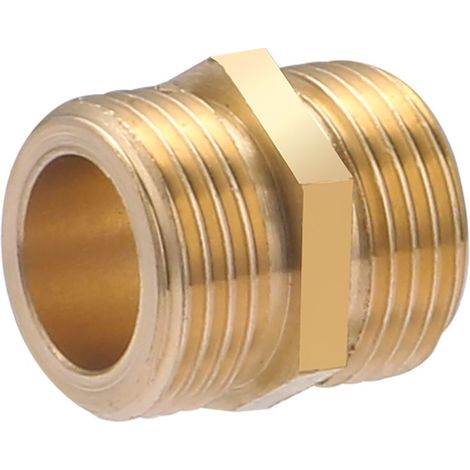 Machón Igual Latón QUICK PLOMBERIE - M 3/8 x 5 unidades