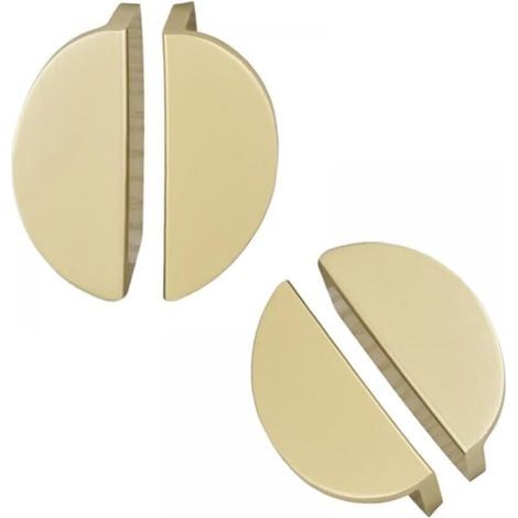 LAN Möbelknöpfe in Gold, Halbmond-Schubladengriff, Schubladengriffe in gebürstetem Gold, Küchengriffe aus Metall, Möbelgriffe aus Goldmetall, Küchentürknauf (1/5)
