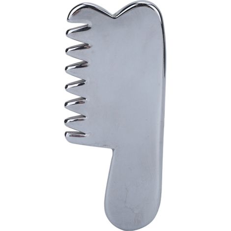 Peigne de massage en pierre naturelle Terahertz, léger et portable, pour visage V et rasage, outil de beauté (1/5)