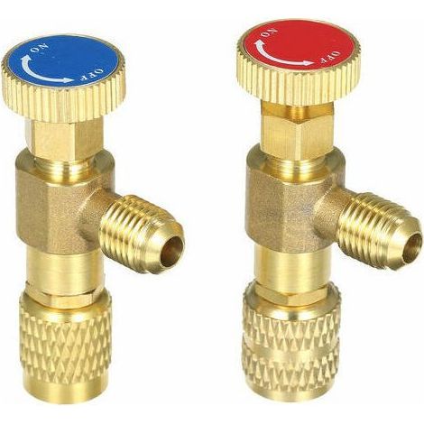 Vanne De Charge De Refrigerant R12 R410, Soupape De Securite De Liquide Refrigerant De Climatisation Vannes De Controle De Debit En Cuivre Soupape De Securite En Cuivre Et Fluor (1/5)