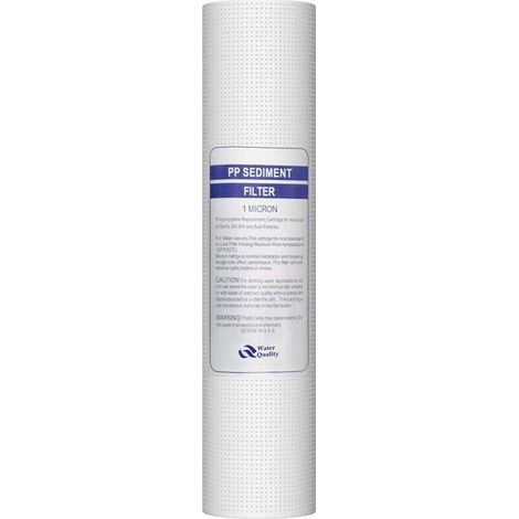 Filtre de remplacement 10 pouces cartouche filtrante de remplacement filtre purificateur d'eau pour toute la maison 5 microns coton PP (1/4)