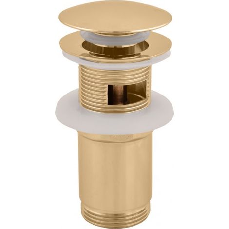 Bonde Pop-up pour lavabo et évier en laiton doré 6,5 cm (1/3)