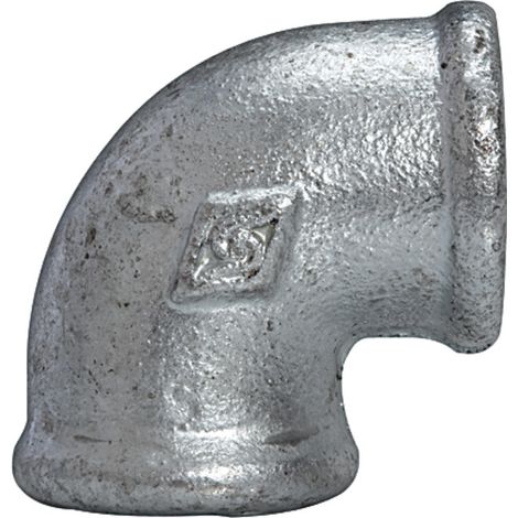 Riegler Winkel 90, 90°, IG/IG, Rp 1, schwarzer Temperguss feuerverz. (1/3)