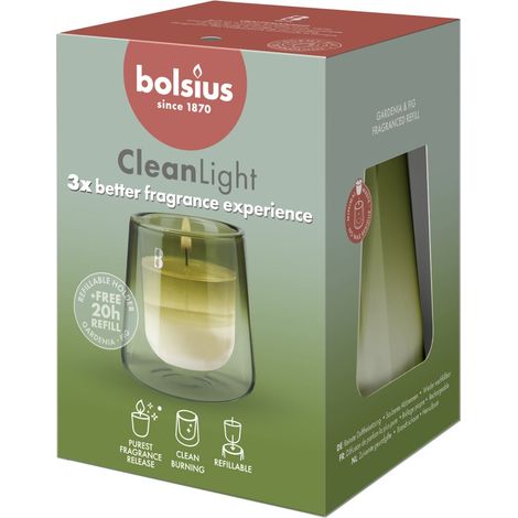 Bolsius Cleanlight Starterkit Gardenia & Feige Duftkerze (1/3)