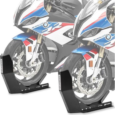 Blocco Ruota ConStands Easy-Fix nero Cavalletto Anteriore a 21 Pollici nero opaco