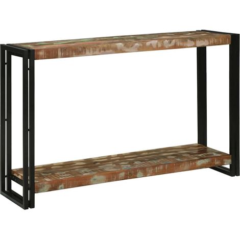 Konsolentisch 120 x 33 x 75 cm Massives upgecyceltes Holz