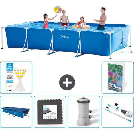 Intex Piscina con struttura Rettangolare - 450x220x84 cm - 7-pezzi  S88