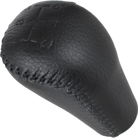 Pomo de palanca de cambios Toyota Vitz CUERO ECOL脫GICO NEGRO 5 VELOCIDADES (1/5)