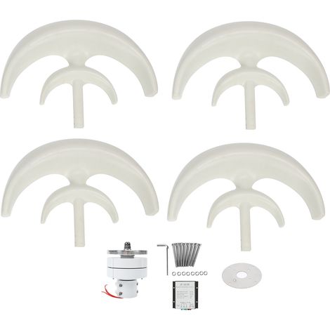 Éolienne verticale à axe lanternes, générateur 600W 24V, kit de montage complet pour système de production d'énergie, pièces et accessoires. (1/5)