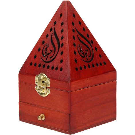 Brûleur de Parfum en Bois de Style Chinois Traditionnel Boîte de Rangement en Alliage D'aluminium, Ornement Vintage pour Aromathérapie la Maison Bureau (1/5)