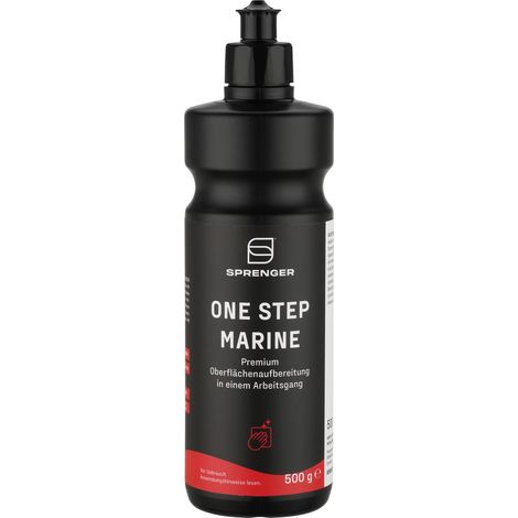 Sprenger One Step Marine 500 ml ✔ Politur & Versiegelung in einem Schritt - Entfernt Kratzer, frischt Farben auf, Mikropolymere für Langzeitschutz