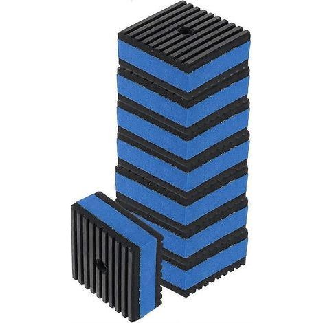 Anti-Vibrations-Pads, 5,1 x 5,1 x 2,2 cm, Vibrationsdämpfungspads, Schalldämmung, gerippte Gummimatte für Waschmaschine (1/5)