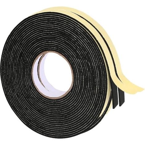 EVA-Schaumklebeband, 2 Rollen × 10 m – 10 × 2 mm, selbstklebend, für Türen und Fenster, zugluftdicht, schalldicht, staubdicht (1/5)