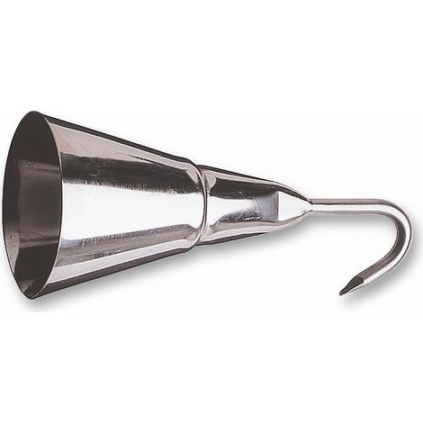 Dick Schabglocke Glocke mit Haken, Kratzglocke Edelstahl, rostfrei, Hähe 16 cm