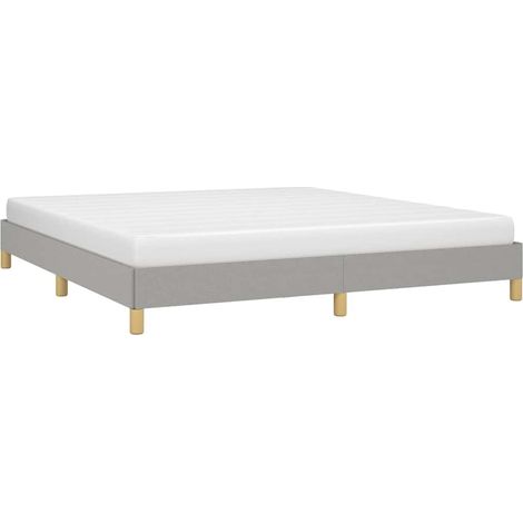 Giroletto senza Materasso Grigio Chiaro 180x200 cm Tessuto vidaXL (1/5)
