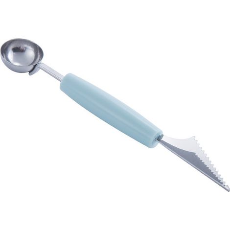 Cuillère à Melon de gadget de cuisine en acier inoxydable (bleu ciel) (1/5)
