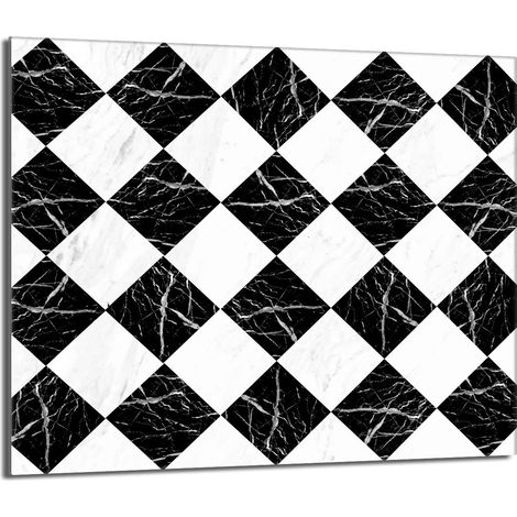 Plaque de protection en verre pour poêle 60x52 Mosaïque (1/5)