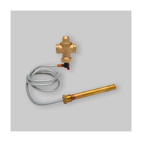 Valvola Di Scarico Termico Doppia Sicurezza 3/4" Capillare Da 1,2 Mt