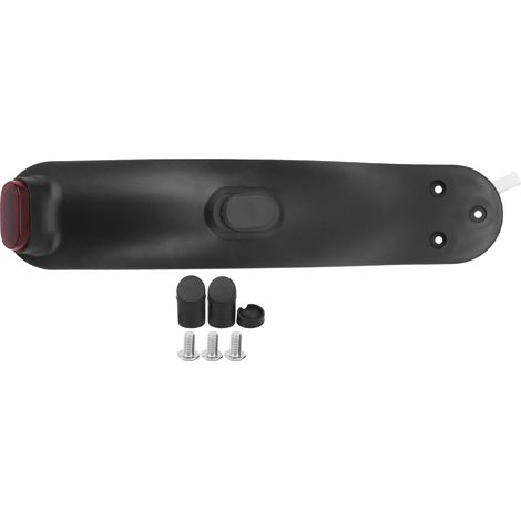 Garde-boue arrière pour trottinette Xiaomi M365/Pro (gris et noir) - Kit de vis et bouchons en silicone (1/5)
