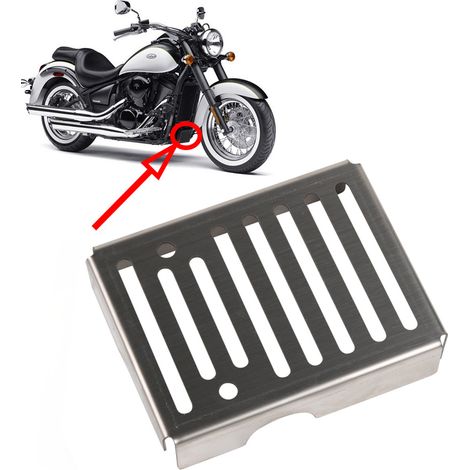 Accessories compatible with the Kawasaki Vulcan VN900 motorcycle: fairing grille protector for voltage regulator (1/5)