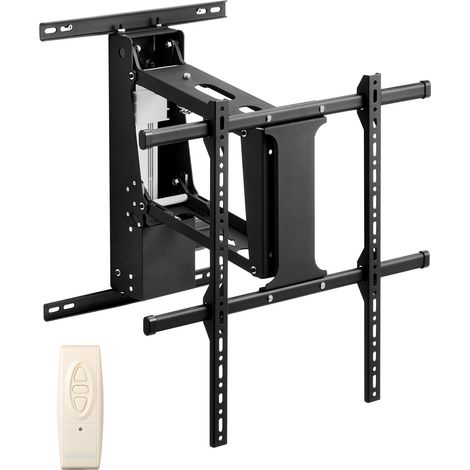 Support Mural TV Motorisé pour Écrans 32-65 po/81,3-165 cm, Fixation TV Murale Réglable Électriquement, Accroche Télévieur Charge Jusqu'à 40 kg, Max. VESA 600x600 mm, Télévision Maison Bureau (1/5)