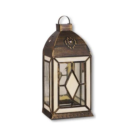 Califa Wandleuchte Altgold/Beige 1xE27 (38,5x17x12cm)
