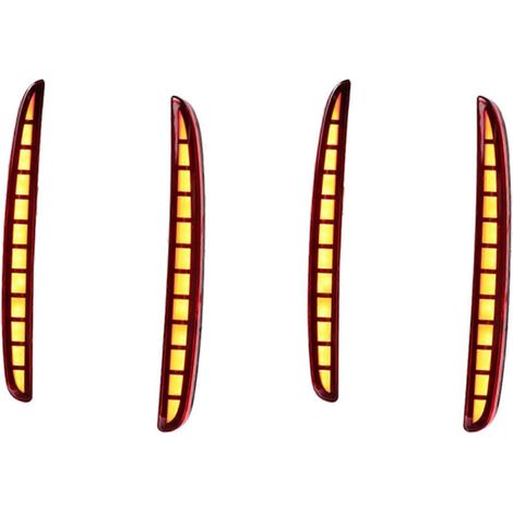 Lot de 4 feux arrière à LED multifonctions (3 fonctions) pour Honda Civic Hatchback 2016 2017 2018 (1/5)