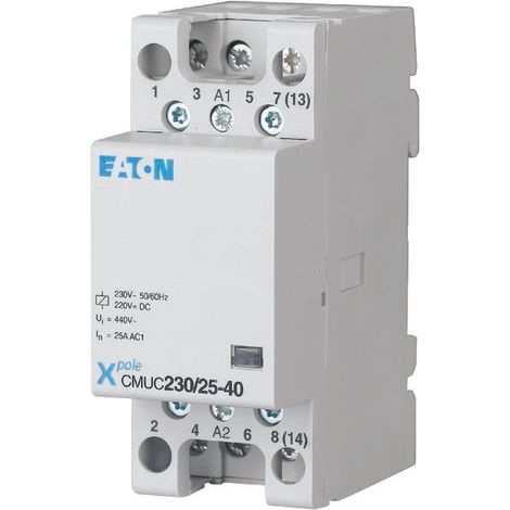 Contactor de instalación con bobina CA/CC CMUC230/25-31