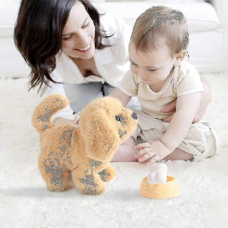 Jouets pour promener son chien, chiots qui aboient, chiens qui marchent, aboient, remuent la queue, jouets interactifs pour enfants (1/4)