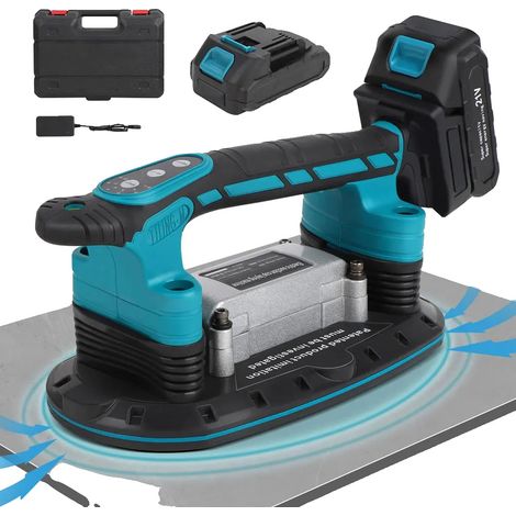 Máquina colocadora de azulejos, 24000 RPM, 21 V, batería de 2000 mAh, capacidad de 400 kg, seis velocidades ajustables. (1/5)